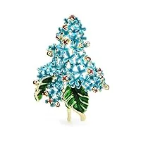 women's lapel pin large lilac flower brooches for women fragrantflower office party brooch pin gifts brooches for women (color : blue)