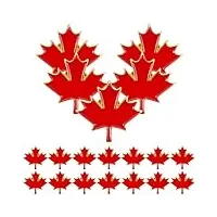 hemoton 200 pièces broches en feuille d'érable badge en forme de feuille d'érable pour Épingles À poitrine d'art en métal canadien vêtements badges décoratifs festival broche cadeaux
