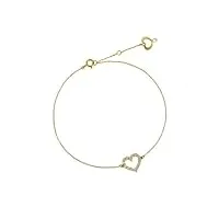 maman et sophie bracelet bracelet coeur 18kt, métal précieux, diamant
