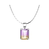 xqmart collier pour femme avec pendentif papillon et pendentif en jade blanc et collier 925, cadeau pour petite amie et maman, collier de bijoux pour femme