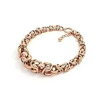collier femme bijoux unoaerre fashion jewellery 2111, 49 cm, or rose, pas de gemme