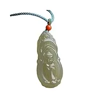 collier de jade, collier de jade hétien avec pierres précieuses naturelles, pendentif bébé bouddha, amulette feng shui for femme, chaîne de pull, talisman de chakra reiki for la prospérité, la richess
