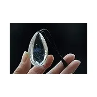 dsxjeznj rare pendentif en quartz cristal de rutile bleu clair naturel 1,96 pouces spirituel spécimen de cristal