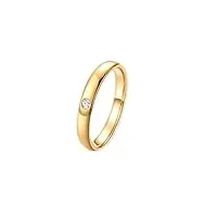 amdxd au750 bague solitaire en or jaune 18 carats avec diamant de forme ovale pour homme et femme, or jaune 18 carats (750), diamant