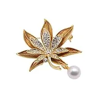 broche pin fine -style broches d'eau douce blanches pins badge (color : yellow)