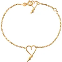 bracelet chaîne mon petit cœur goldfilled jaune