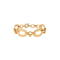 bracelet chaîne chic métal doré à l'or fin - doré
