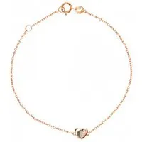bracelet vertigo love me-or rose - bracelet acier diamant rose femme