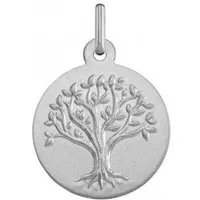 médaille argyor 1b604466m h1.8 cm - or blanc