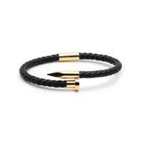 duvernet bracelet clou de coeur noir or - 170 mm