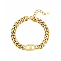 bracelet clervie fernande en chaîne entrelacées - or