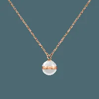 daniel wellington dw aspiration necklace 45-49cm rose gold