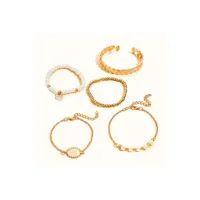 bijou generique ensemble de 5 bracelets bohème chic
