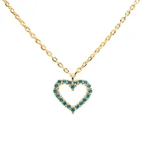 pdpaola celeste heart colliers 18 ct. argent co01-225-u - femme - 925 sterling silver