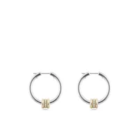 spinelli kilcollin boucles d'oreilles en argent à design d'anneaux - métallisé
