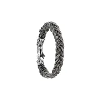 emanuele bicocchi woven chain bracelet - métallisé