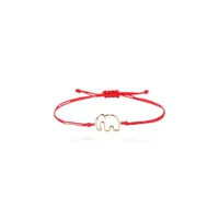 yvonne léon elephant tie bracelet - rouge