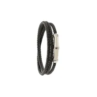 john hardy bracelet à design tressé - noir