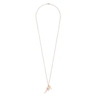 shaun leane collier à pendentif cherry blossom à ornements en perle et en diamant