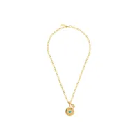 nialaya jewelry collier à pendentif skyfall evil eye - or