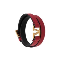 valentino garavani vlogo wrap bracelet - rouge