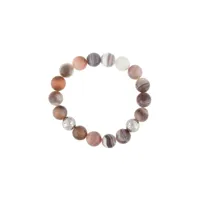 nialaya jewelry bracelet à perles et pierres - tons neutres