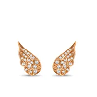 pragnell boucles d'oreilles en or rose 18ct à diamants