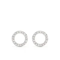 djula boucles d'oreilles circle en or 18ct ornées de diamants