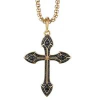 david yurman pendentif croix en or 18ct serti de diamant