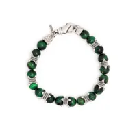 emanuele bicocchi bracelet à perles dépareillées - vert