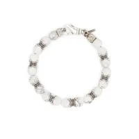 emanuele bicocchi bracelet à détails de perles - blanc