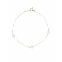 mizuki bracelet kissing en or 14ct à perles