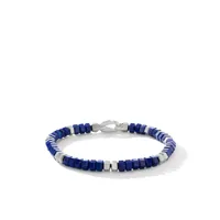 david yurman bracelet hex bead en argent sterling serti de lapis - bleu