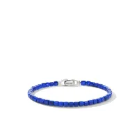 david yurman bracelet spiritual beads cushion en argent sterling serti de lapis-lazuli