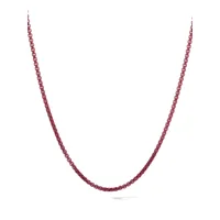 david yurman collier chaîne en argent sterling - rouge