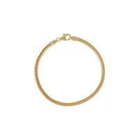 nialaya jewelry bracelet en maille boule - or