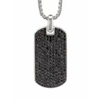 david yurman pendentif streamline orné de diamants - noir