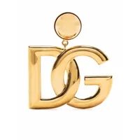 dolce & gabbana boucles d'oreilles pendantes à logo dg