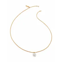 monica vinader collier nura en or 18ct à pendentif perle keshi