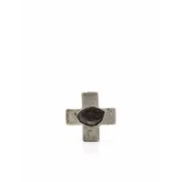 parts of four boucle d'oreille à motif croix 12 mm - gris