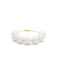 jil sander bracelet à perles oversize - or