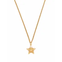 emanuele bicocchi collier en plaqué or à pendentif étoile