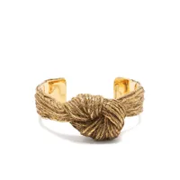 aurelie bidermann bracelet miki à design noué - or