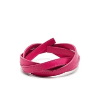 de grisogono bracelet en cuir à design plat - rose