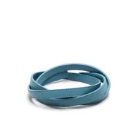 de grisogono bracelet en cuir à design plat - bleu