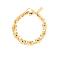 moschino bracelet chaîne teddy bear - or