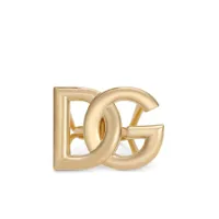 dolce & gabbana bague à plaque logo dg - or