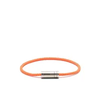 le gramme bracelet tressé à breloque en argent sterling - orange