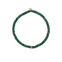 sydney evan bracelet en or 14ct à perles - vert