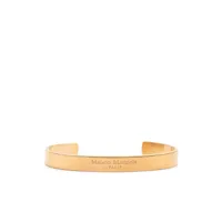 maison margiela bracelet à logo gravé - or